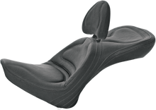 SADDLEMEN Seat - Explorer™ - With Backrest - Stitched - Black - FL/FX '00-'06 8152JS