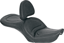 SADDLEMEN Seat - Explorer™ - With Backrest - Stitched - Black - FXDWG '96-'03 83G52JS