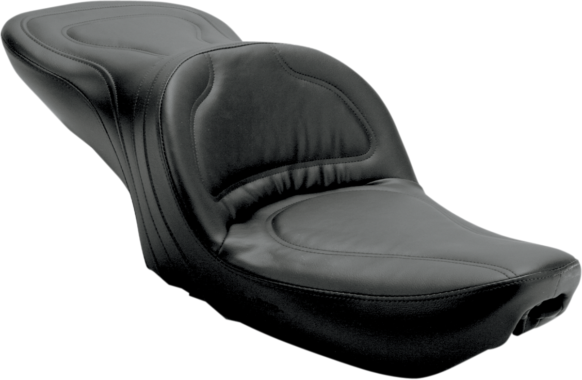 SADDLEMEN Seat - Explorer™ - Without Backrest - Stitched - Black - FXD '91-'95 8950JS