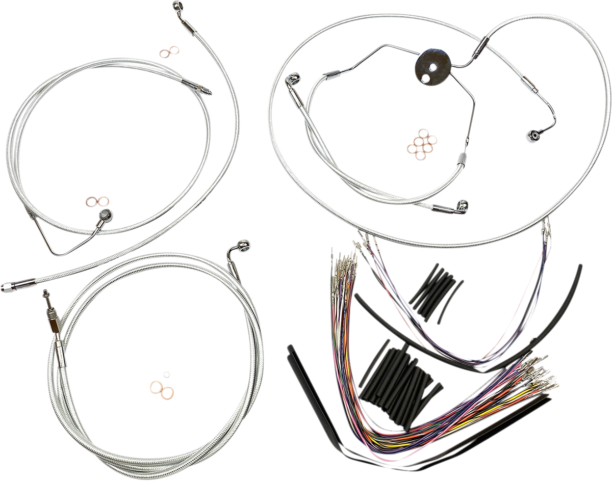 MAGNUM SHIELDING Sterling Chromite II® Designer Handlebar Installation Kit - 12"-14" - '09-'12 CVO FLTR 387021