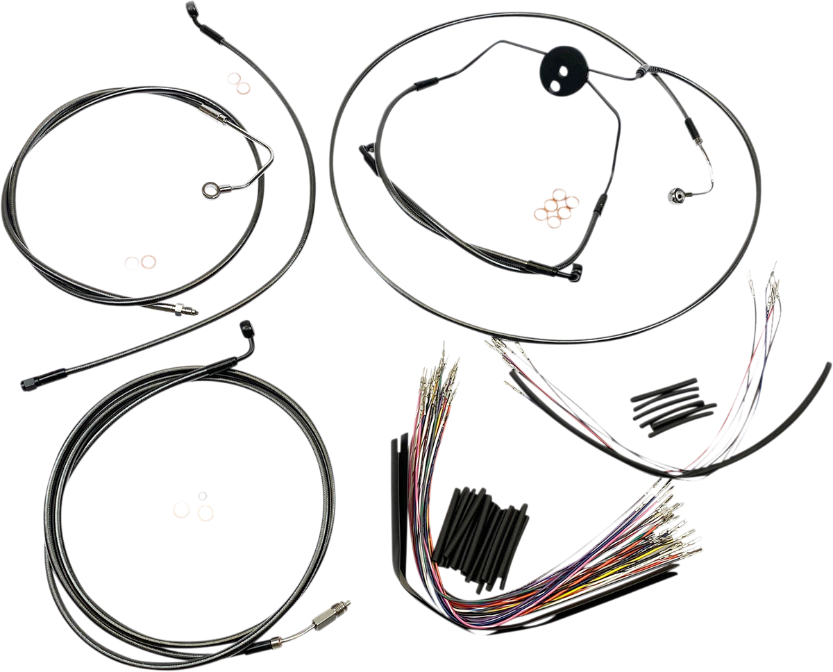 MAGNUM SHIELDING Black Pearl™ Designer Handlebar Installation Kit - 15"-17" - '09-'12 CVO FLTR 487022