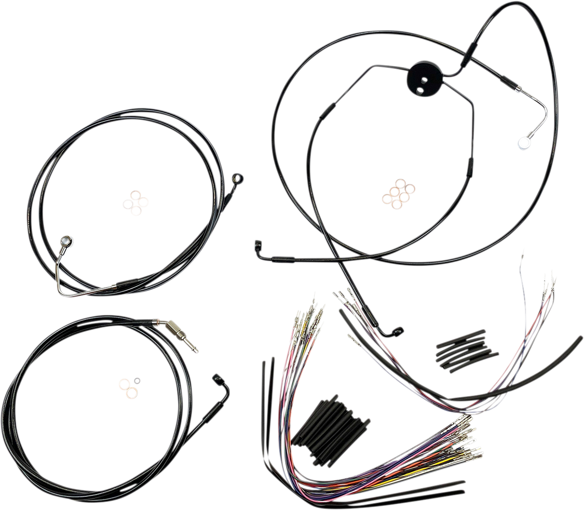 MAGNUM SHIELDING XR Handlebar Installation Kit - 12"-14" Ape Hangers - '09-'12 FLTRSE - Black 486021