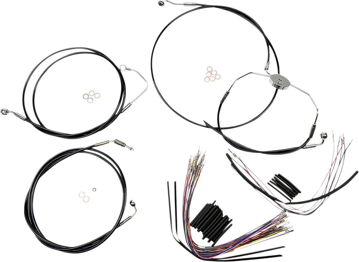 MAGNUM SHIELDING XR Handlebar Installation Kit - 15"-17" Ape Hangers - '09-'12 FLTRSE - Black 489022