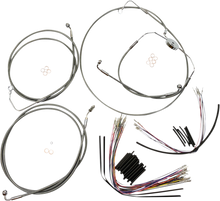 MAGNUM SHIELDING XR Handlebar Installation Kit - 12"-14" Ape Hangers - '09-'12 FLTRSE - Stainless Steel 589021