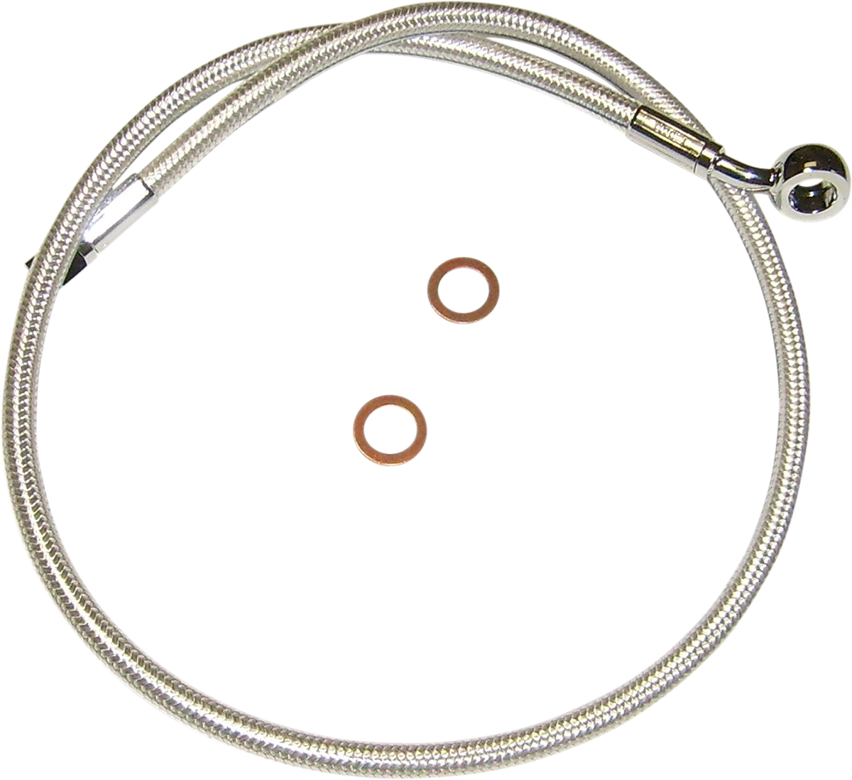MAGNUM SHIELDING Brake Line - 12mm-35° - 22" - Sterling Chromite II AS378122