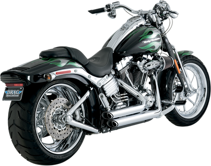 VANCE & HINES Shortshots Staggered Exhaust System - Chrome 17221