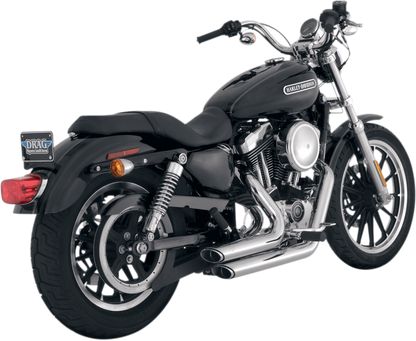 VANCE & HINES Shortshots Staggered Exhaust System - Chrome 17219
