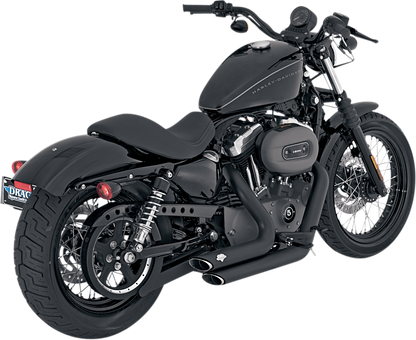 VANCE & HINES Shortshots Staggered Exhaust System - Black 47219