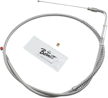 BARNETT Stainless Steel Throttle Cable - +6" - '06-'17 Softail/Dyna 102-30-30026-06