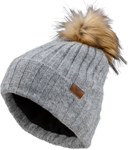 Fly Women's Snow Pom Beanie Heather Grey