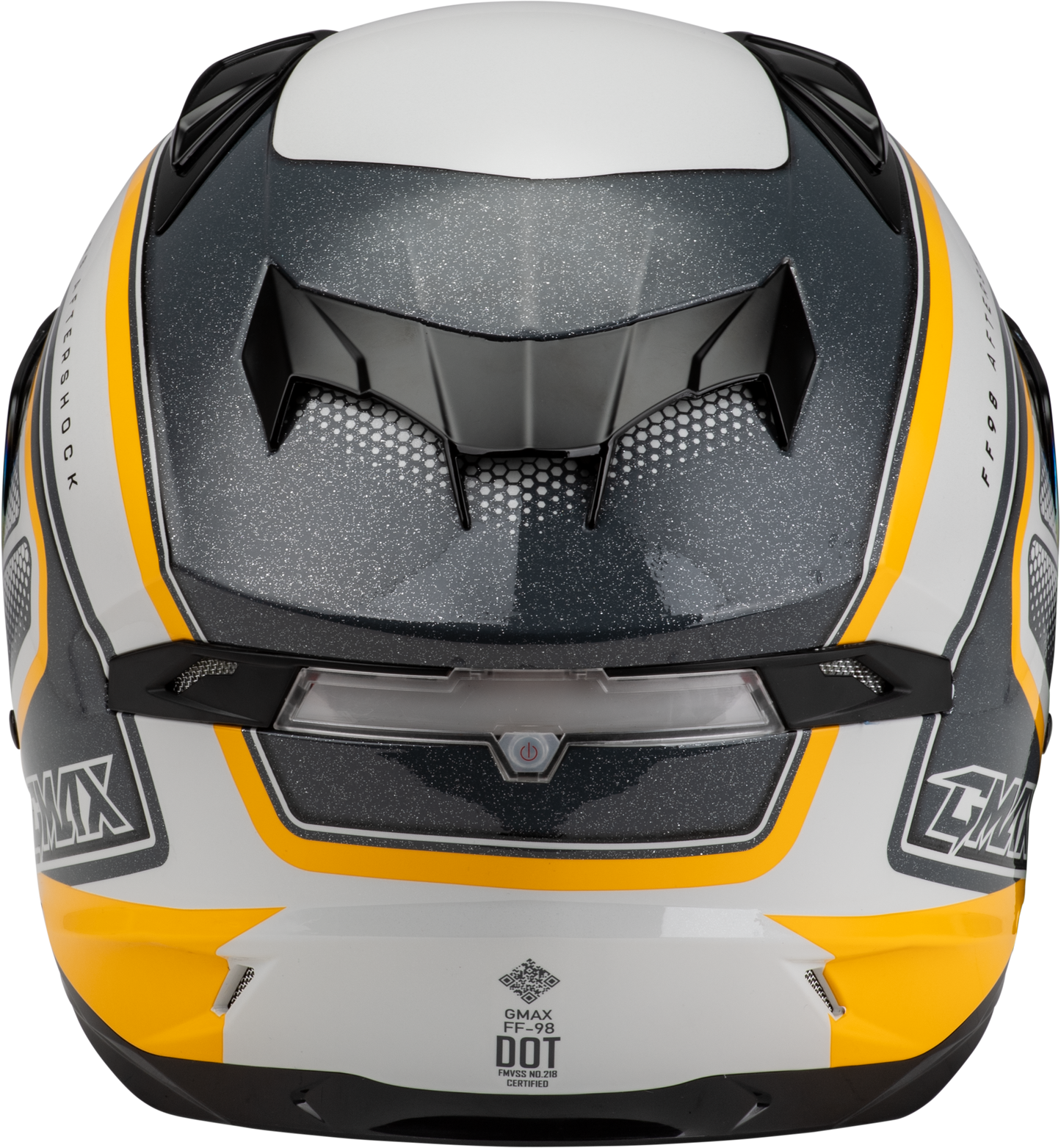 Ff 98 Aftershock Helmet White/Metallic Silver Xs