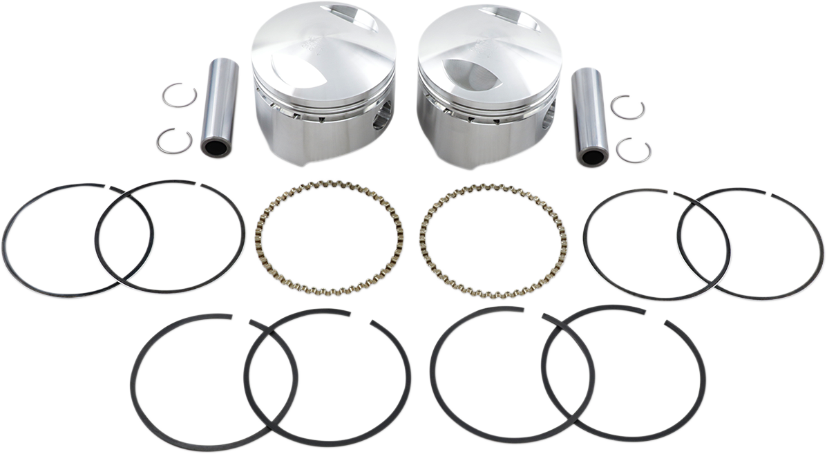 WISECO Piston Kit - +0.010" - 80" Big Twin 1340 cc K1614