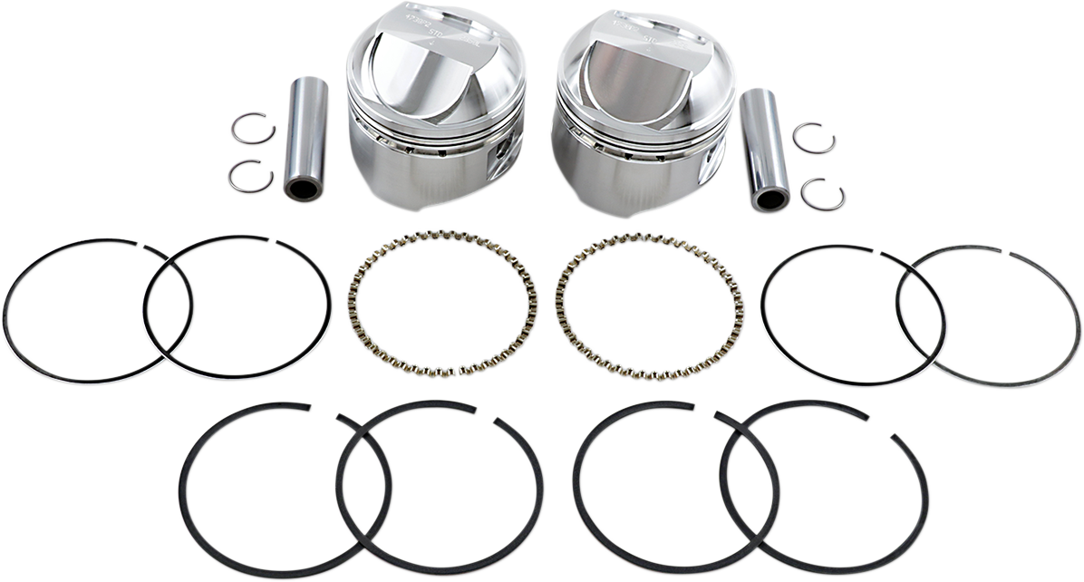 WISECO Piston Kit - +0.020" - High Compression - Big Twin 1340 cc 80" K1625
