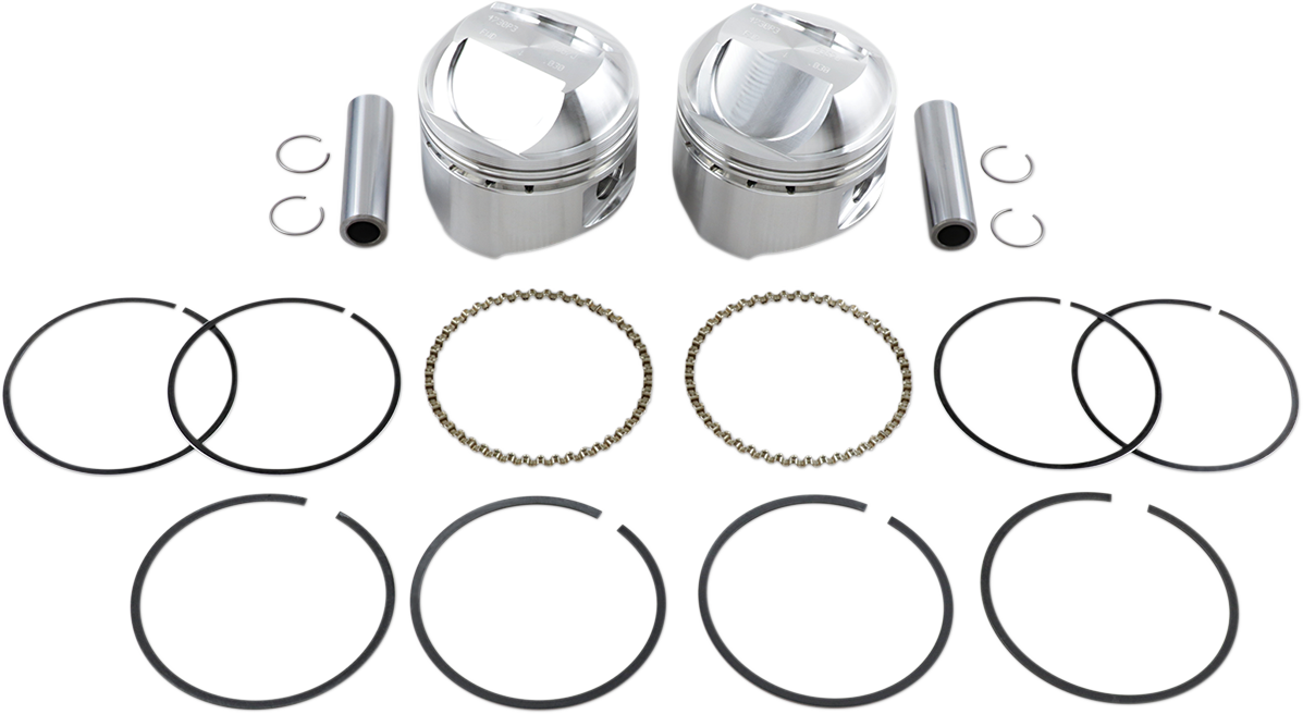WISECO Piston Kit - +0.030" - High Compression - Big Twin 1340 cc 80" K1626