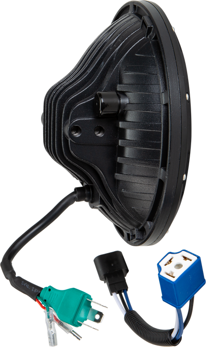 Led Headlight 7" 105w Black 5500/3000 Lumens