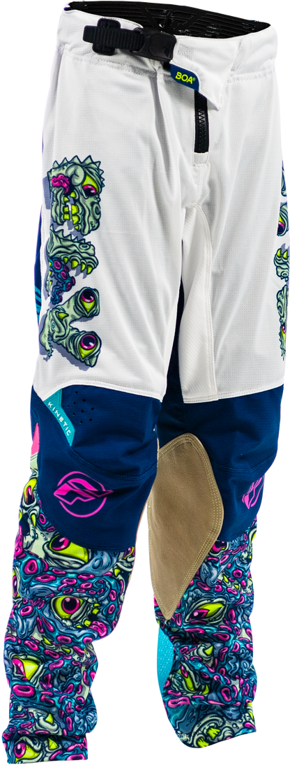 Yth Kinetic Mutant Mesh Pants White/Blue/Multi Sz 24