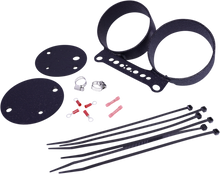 DRAG SPECIALTIES Dual Gauge Bracket - Wrinkle Black T21-6924WB