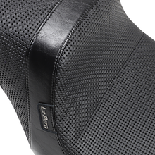 LE PERA Daytona 2-Up Seat - Without Backrest - Basketweave - Black - FLFB '18-'23 LYO-543BW