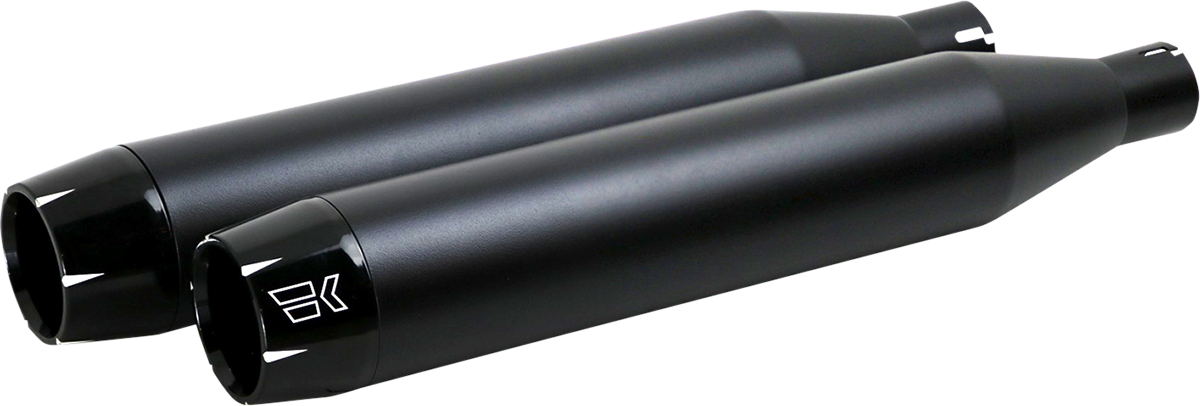 KHROME WERKS 3-1/2" Slip-On Mufflers - Black 202600