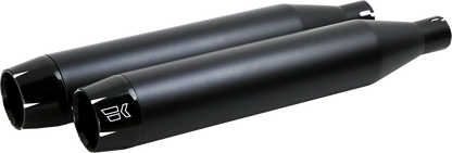KHROME WERKS 3-1/2" Slip-On Mufflers - Black 202600