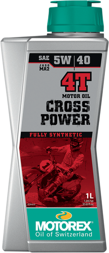 MOTOREX Cross Power Synthetic 4T Engine Oil - 5W-40 - 1L 308243