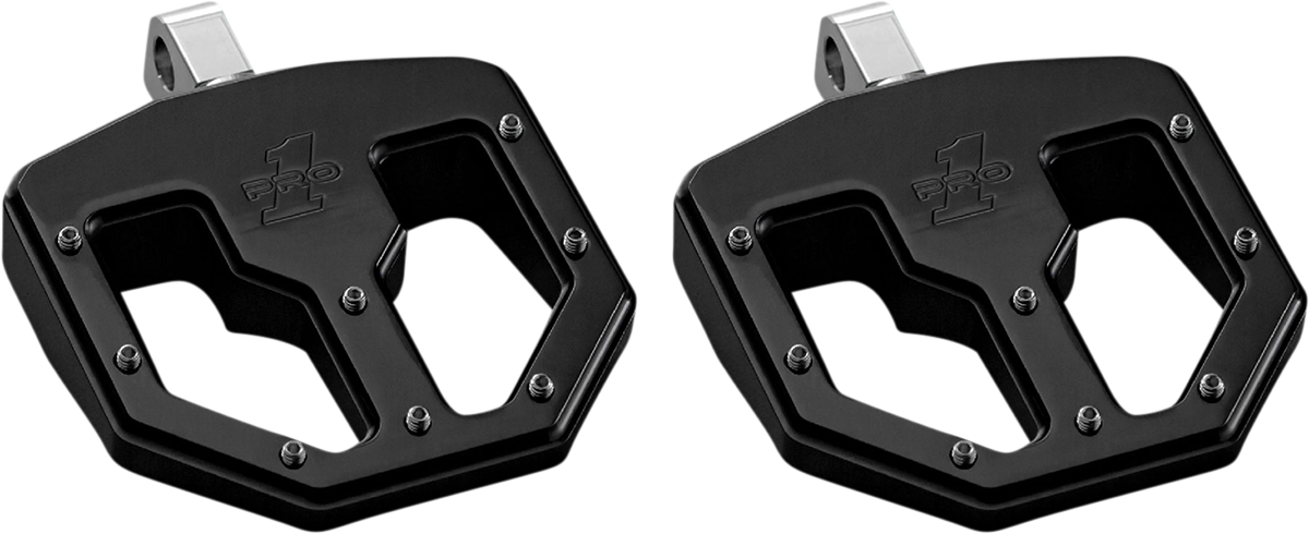 PRO-ONE PERF.MFG. BMX V1 Foot Pegs - Male - Black 500761B