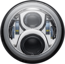 CUSTOM DYNAMICS Headlamp - 7" - LED - Chrome CD-7-13-C