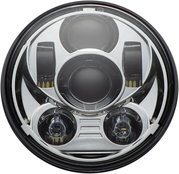 CUSTOM DYNAMICS Headlamp - 5-3/4" - LED - Chrome CD-575-C