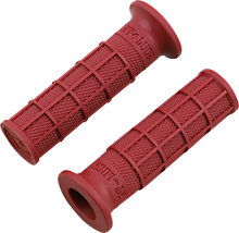 ODI Hart-Luck Signature Full-Waffle Slip-On Grips - Red V02FWDR