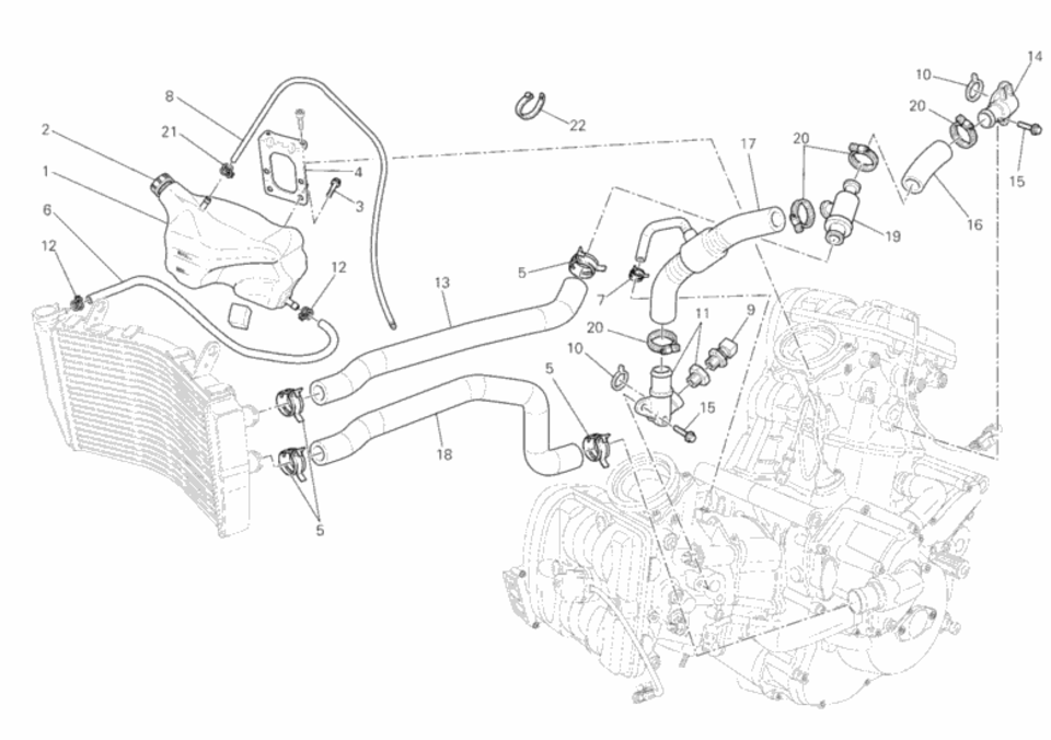 KBike Billet Thermostat Bypass - Replaces 55340041A
