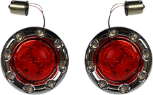 CUSTOM DYNAMICS Bullet Turn Signal 1156 - Chrome - Red Lens PB-BR-RR 56-CR