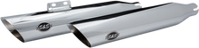 S&S CYCLE Slash Cut Mufflers - 50 State - Chrome 550-0753B