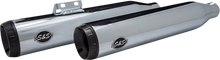 S&S CYCLE Grand National Slip-On Mufflers - Chrome 550-0755B