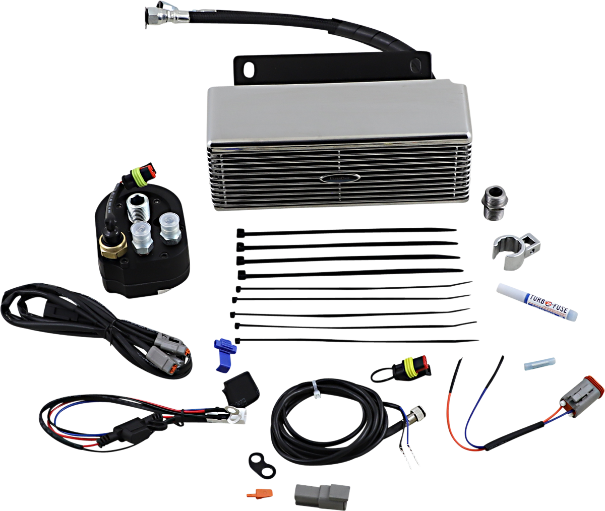 ULTRACOOL Below Regulator Mount Oil Cooler - Stainless Steel - Touring/Trike RF-2CSS