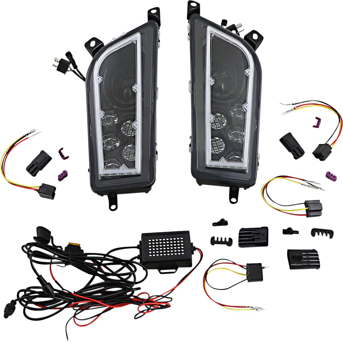 MOOSE OFFROAD LED Headlight - RZR900/1000 - Clear 100-3414-PU