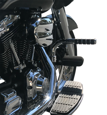LINDBY Adjustable Footrest - Chrome - FLH '14-'25 280000