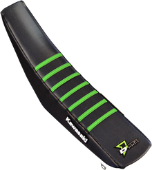 D'COR VISUALS Seat Cover - Black/Green - KL/X '00-'26 30-20-080