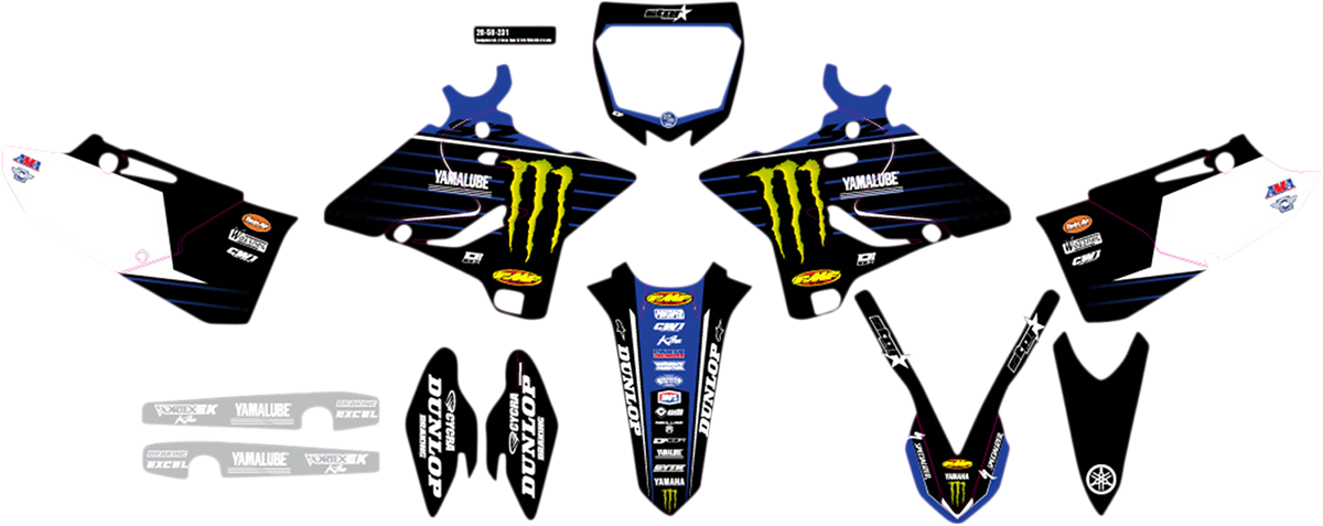 D'COR VISUALS Graphic Kit - '21 Star Yamaha - YZ 125/250 20-50-231