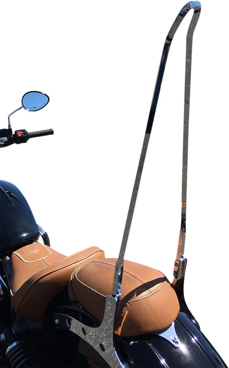 CYCLE VISIONS Sissy Bar Stick - Black - 18" Squaretude CV8033B