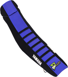 D'COR VISUALS Seat Cover - Black/Blue - YZ65 '18-'26 30-50-066