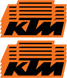 D'COR VISUALS KTM Decal - 6" - 10 Pack 40-30-107