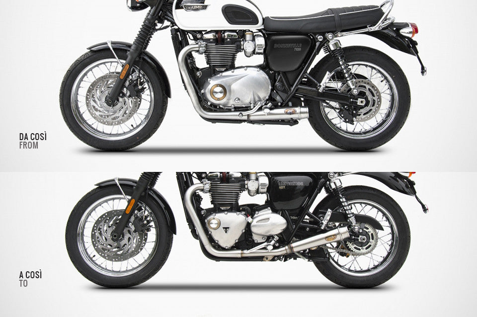 ZARD 'Low' to 'Slim' Conversion Kit for the Bonneville T-120 (2016+)