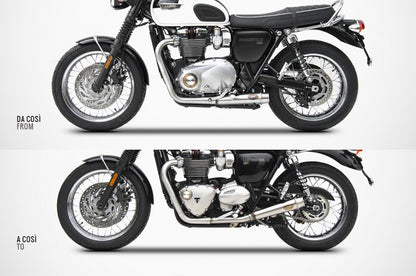 ZARD 'Low' to 'Slim' Conversion Kit for the Bonneville T-120 (2016+)