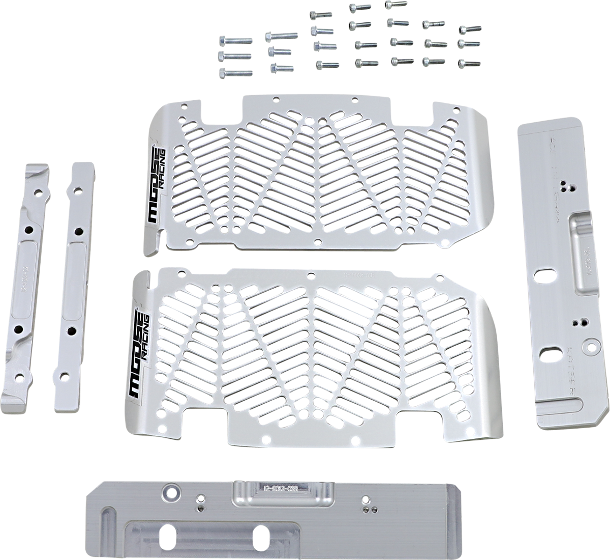 MOOSE OFFROAD Radiator Guards - Brushed Aluminum - Sherco 12-9013