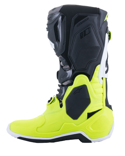 Tech 10 Boot Le Ams21 Black/Yellow Fluo/White Sz 8
