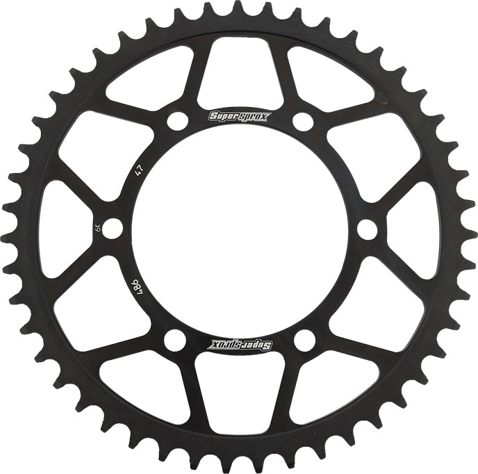 Rear Sprocket Steel 47t 520 Blk Hon/Kaw/Yam