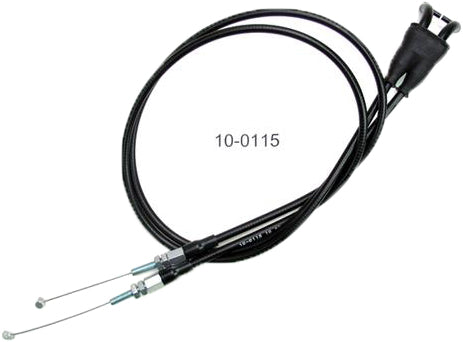 Black Vinyl Throttle Push Pull Cable Set