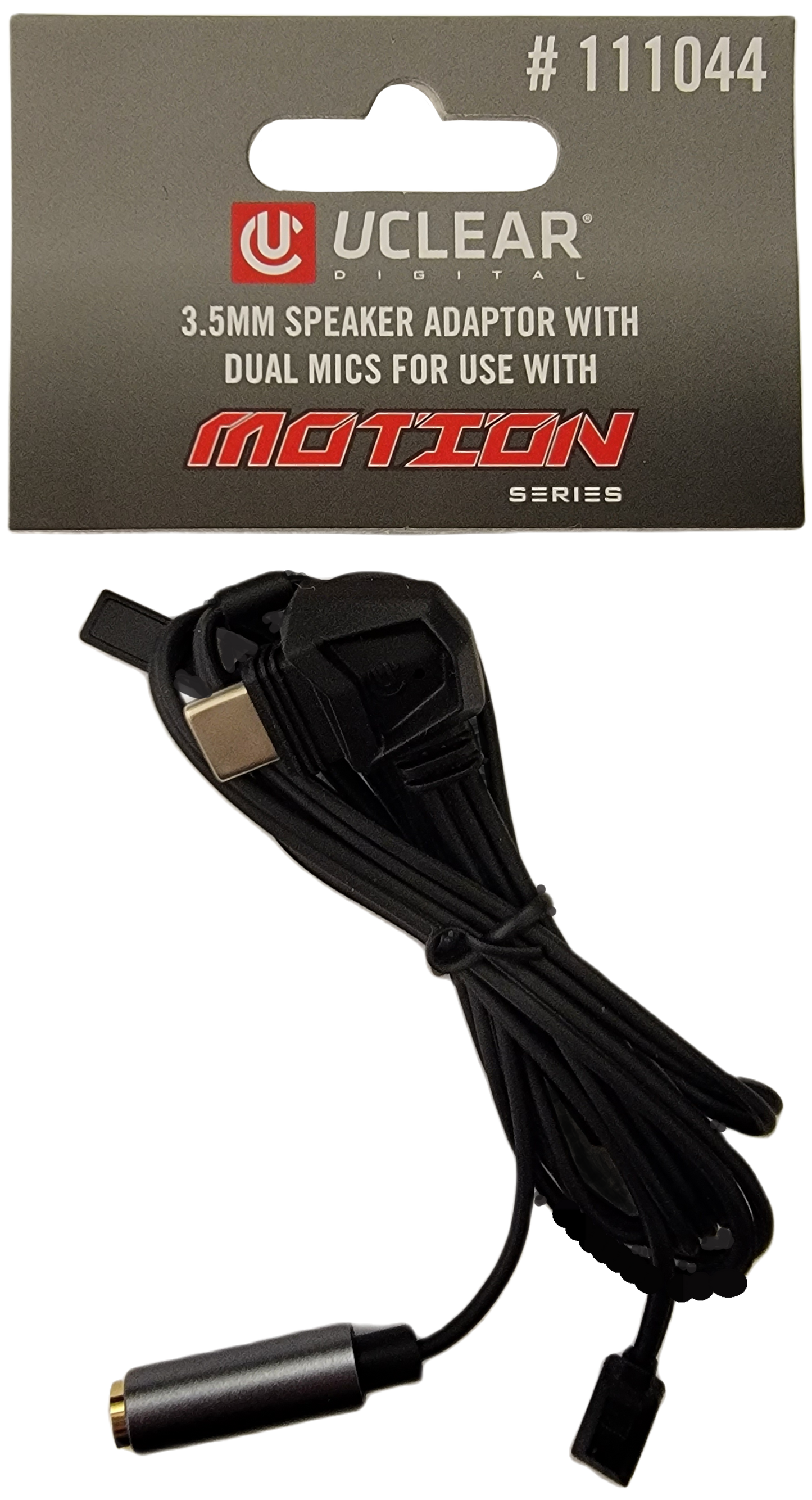 3.5mm Speaker Adaptor W/Dual Mics For Use With Motion Serie