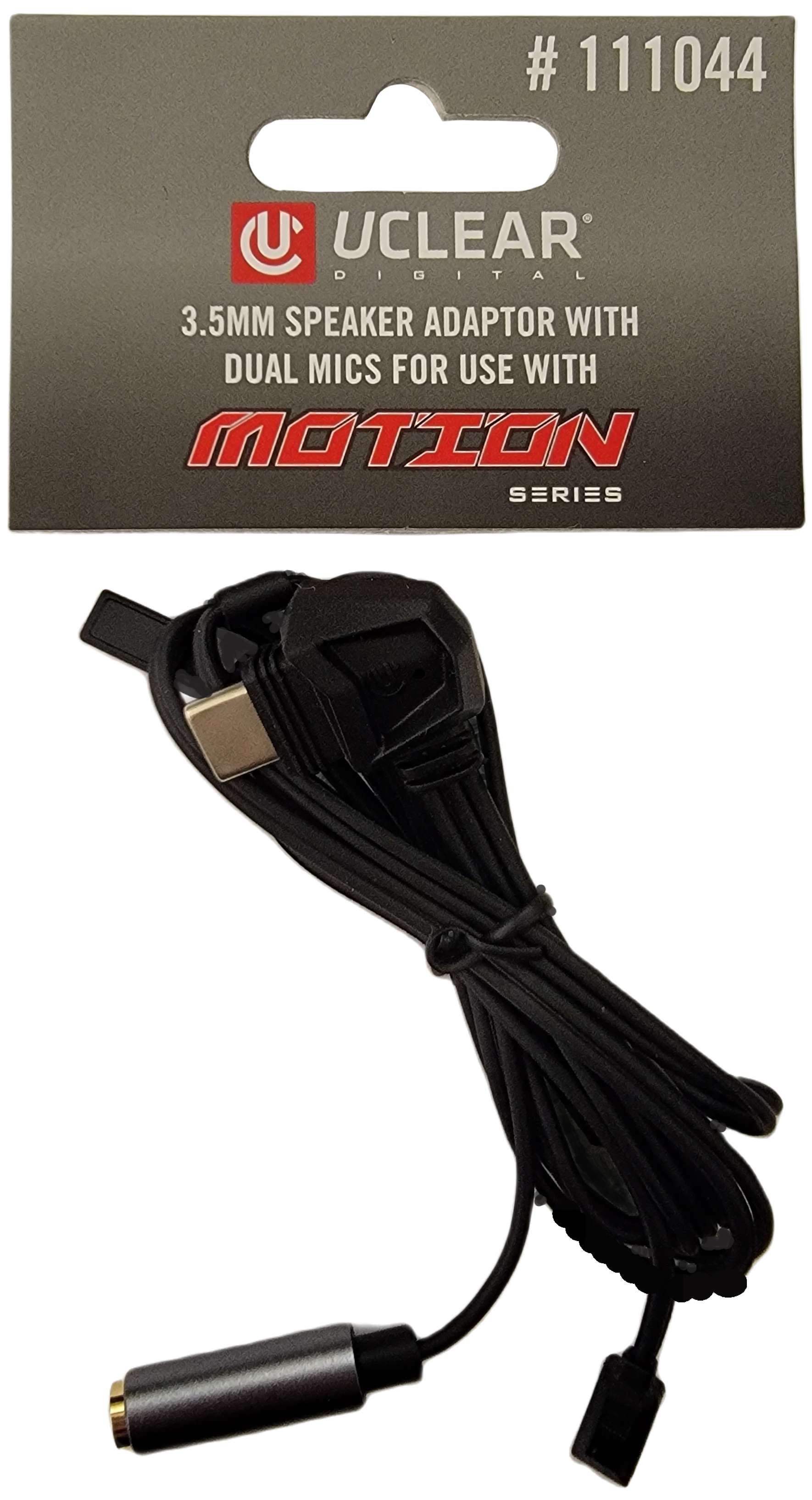 3.5mm Speaker Adaptor W/Dual Mics For Use With Motion Serie
