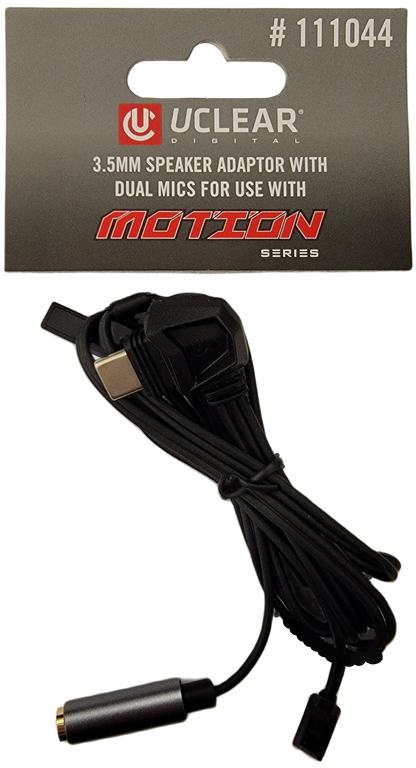 3.5mm Speaker Adaptor W/Dual Mics For Use With Motion Serie